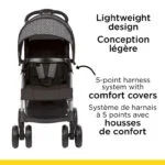 Safety 1st Essenti Convenience Stroller- Modern Black