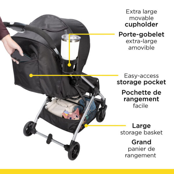 Safety 1st Teeny Ultra Compact Stroller- Black Magic