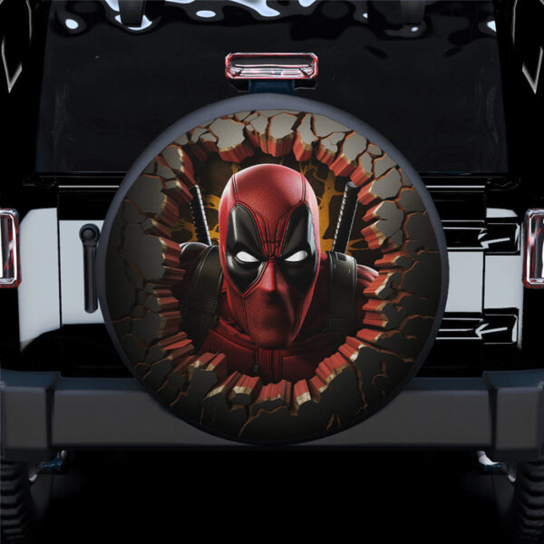 3D Deadpool Car Spare Tire Covers Gift For Campers - Sumovir