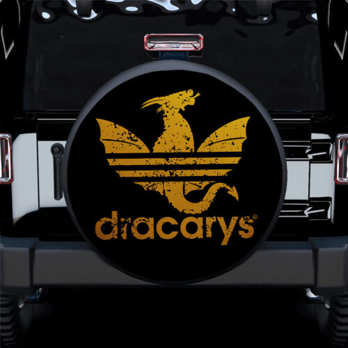 House of the Dragon Dracarys Yellow Car Spare Tire Covers Gift For Campers - Sumovir