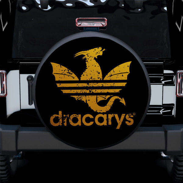 House of the Dragon Dracarys Yellow Car Spare Tire Covers Gift For Campers - Sumovir