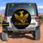 House of the Dragon Dracarys Yellow Car Spare Tire Covers Gift For Campers - Sumovir
