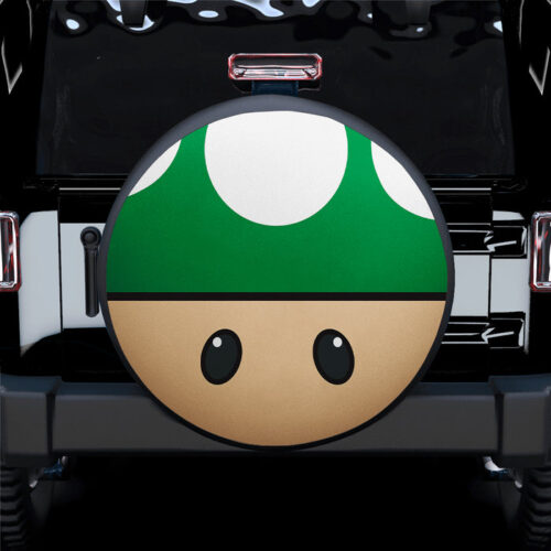 Mario Mushroom Green Car Spare Tire Covers Gift For Campers - Sumovir