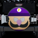 Mario Waluigi Purple Car Spare Tire Covers Gift For Campers - Sumovir