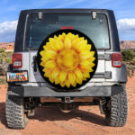 3D Sunflower Jeep Car Spare Tire Covers Gift For Campers - Sumovir