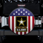 American Flag U.S Army Car Spare Tire Covers Gift For Campers - Sumovir