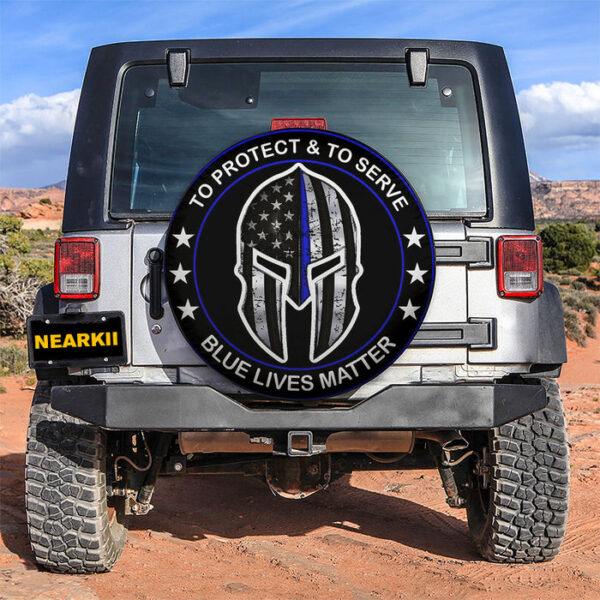 Blue Live Matter Car Spare Tire Covers Gift For Campers - Sumovir