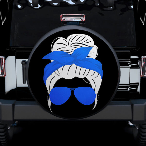 Blue Turban Girl Jeep Car Spare Tire Covers Gift For Campers - Sumovir