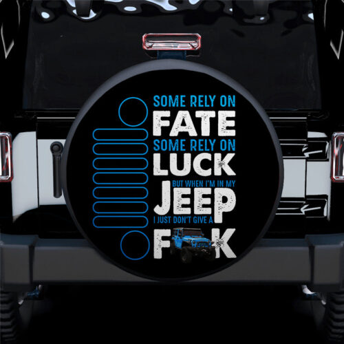 Fate Luck Jeep Blue Car Spare Tire Covers Gift For Campers - Sumovir