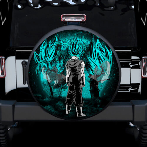 Goku Vegeta Vegito Blue Moonlight Jeep Car Spare Tire Covers Gift For Campers - Sumovir