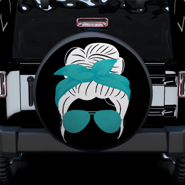 Blue Sea Turban Jeep Girl Car Spare Tire Covers Gift For Campers - Sumovir