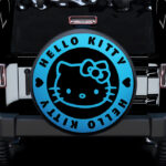 Hello Kitty Blue Jeep Car Spare Tire Covers Gift For Campers - Sumovir