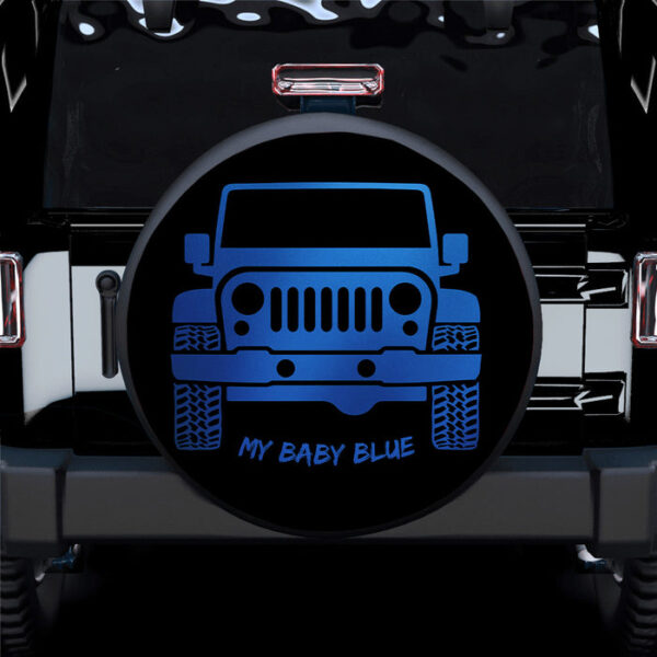 My Baby Blue Jeep Car Spare Tire Covers Gift For Campers - Sumovir