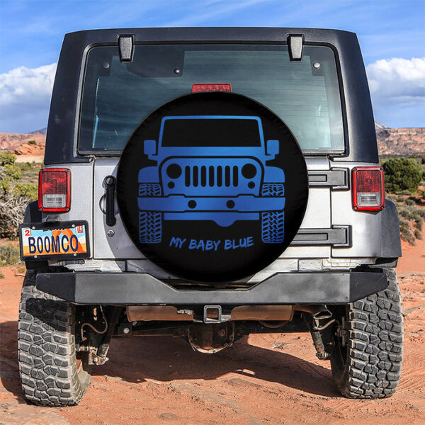 My Baby Blue Jeep Car Spare Tire Covers Gift For Campers - Sumovir