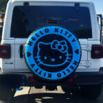 Hello Kitty Blue Jeep Car Spare Tire Covers Gift For Campers - Sumovir