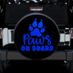 Paw On Board Blue Car Spare Tire Covers Gift For Campers - Sumovir