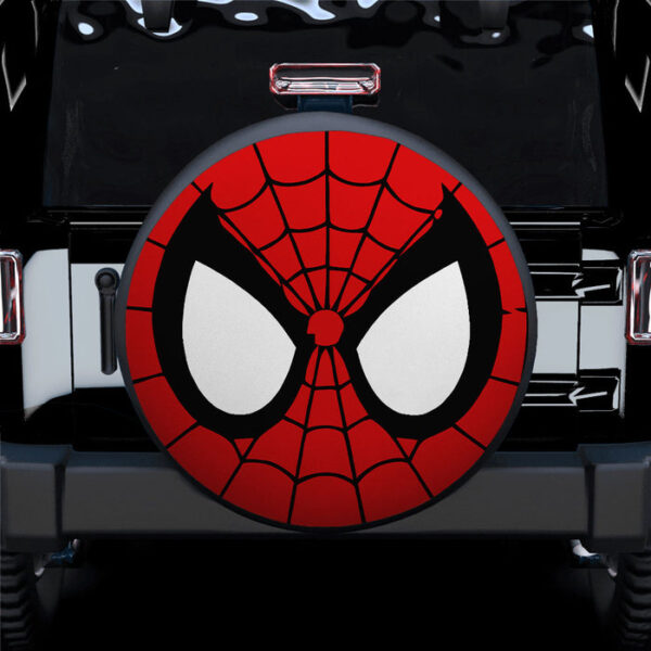 Spiderman Face Car Spare Tire Covers Gift For Campers - Sumovir