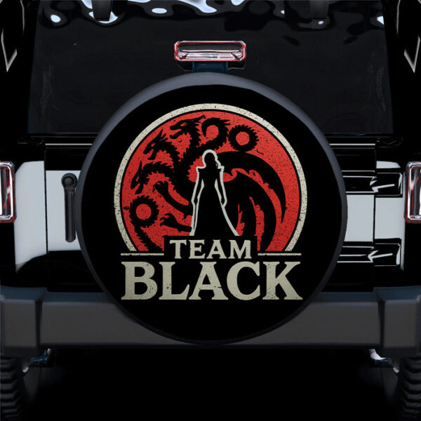 House of the Dragon Team Black Car Spare Tire Covers Gift For Campers - Sumovir