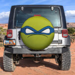 TMNT Ninja Turtle Eyes Blue Jeep Car Spare Tire Covers Gift For Campers - Sumovir