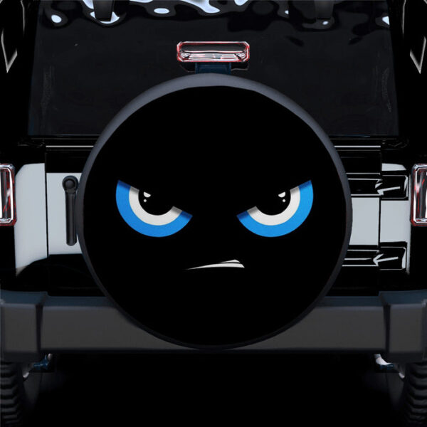 Angry Blue Eyes Car Spare Tire Covers Gift For Campers - Sumovir