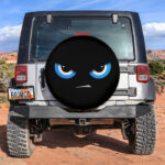 Angry Blue Eyes Car Spare Tire Covers Gift For Campers - Sumovir