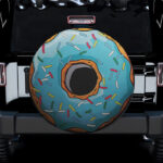 Blue Sprinkle Doughnut Spare Tire Cover Gift For Campers - Sumovir