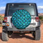 Mermaid Blue Jeep Car Spare Tire Covers Gift For Campers - Sumovir