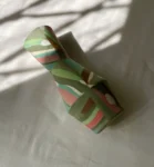 Multi-Colored Geometric Nerikomi Vase - Handmade Porcelain Vase
