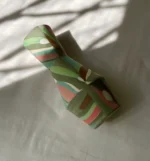 Multi-Colored Geometric Nerikomi Vase - Handmade Porcelain Vase