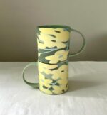 Golden Shower Tree Coffee Mug- Handmade Porcelain Mug