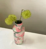 Pink Flower Nerikomi Porcelain Vase - Handmade Porcelain Vase