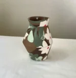 White Periwinkle Nerikomi Porcelain Vase - Handmade Porcelain Vase